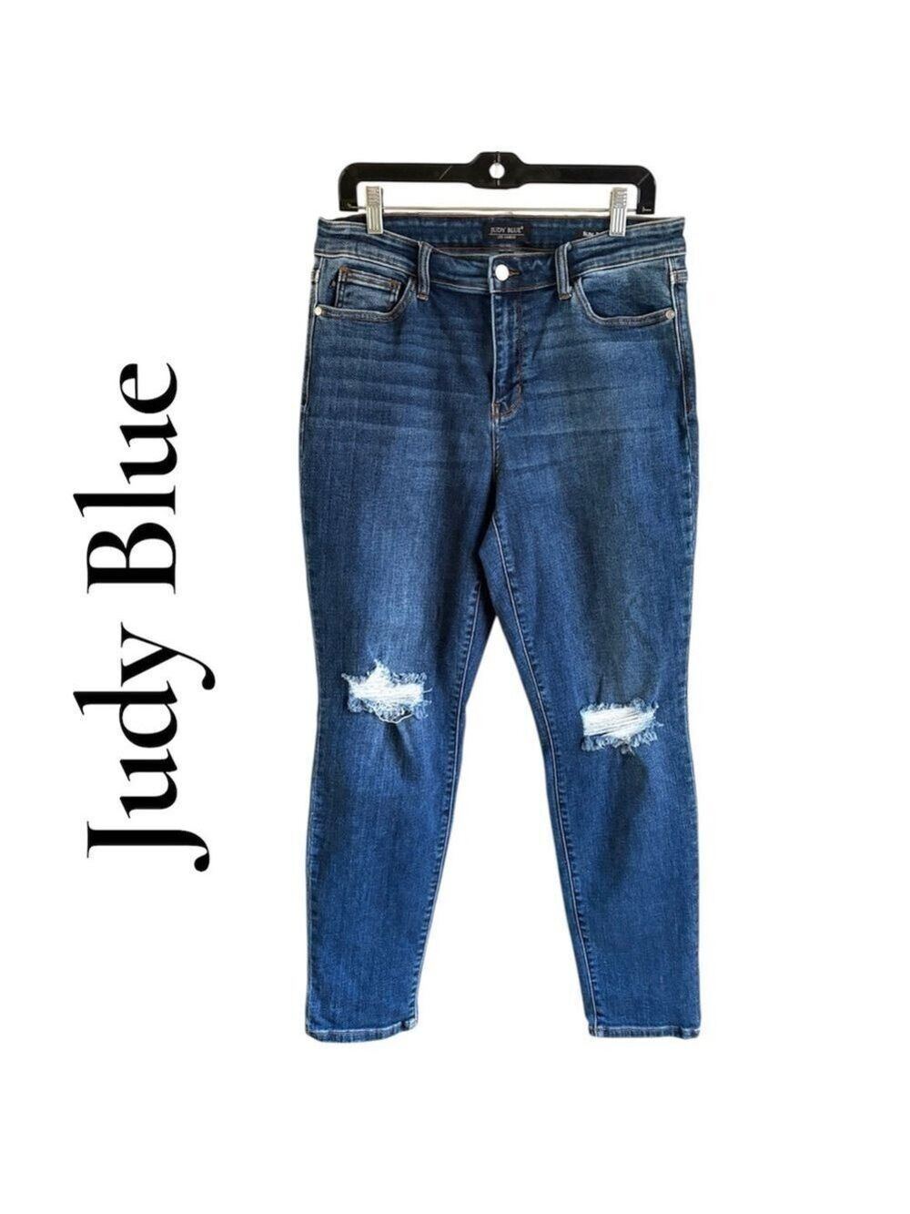 Judy Blue Slim-fit Distressed Jeans. Size 13/31. Has stretch.Excellent condition